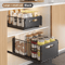 Multifunction PullOut Cabinet Organizer Sliding Kitchen Storage Rack Seasoning Basket 7