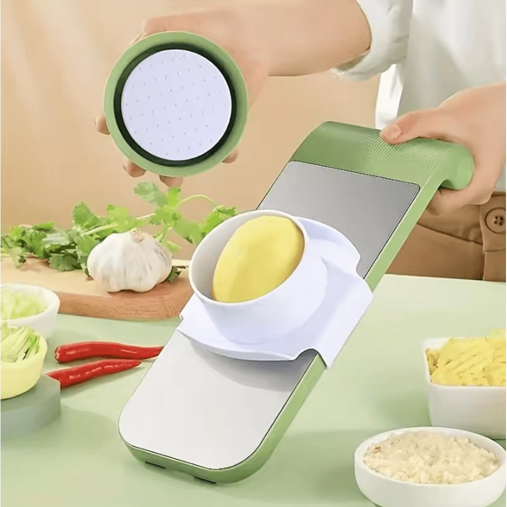 7in1 Multifunction Vegetable Slicer Grater Set Manual Cutter With Interchangeable Blades 2