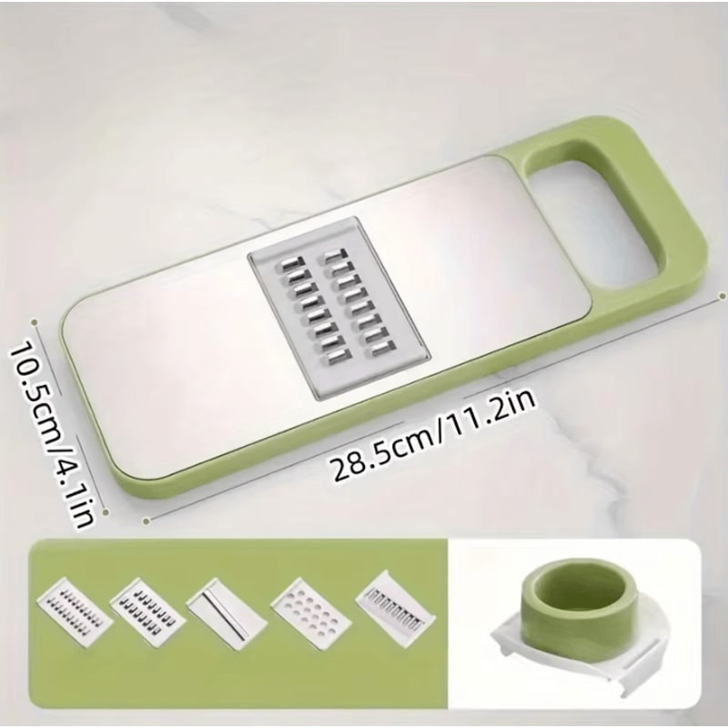 7in1 Multifunction Vegetable Slicer Grater Set Manual Cutter With Interchangeable Blades 3