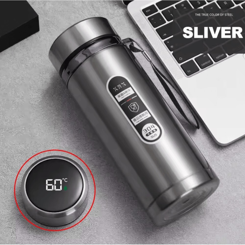 Smart LED Temperature Thermos Bottle Stainless Steel Vacuum Flask For Hot Cold Drinks 9