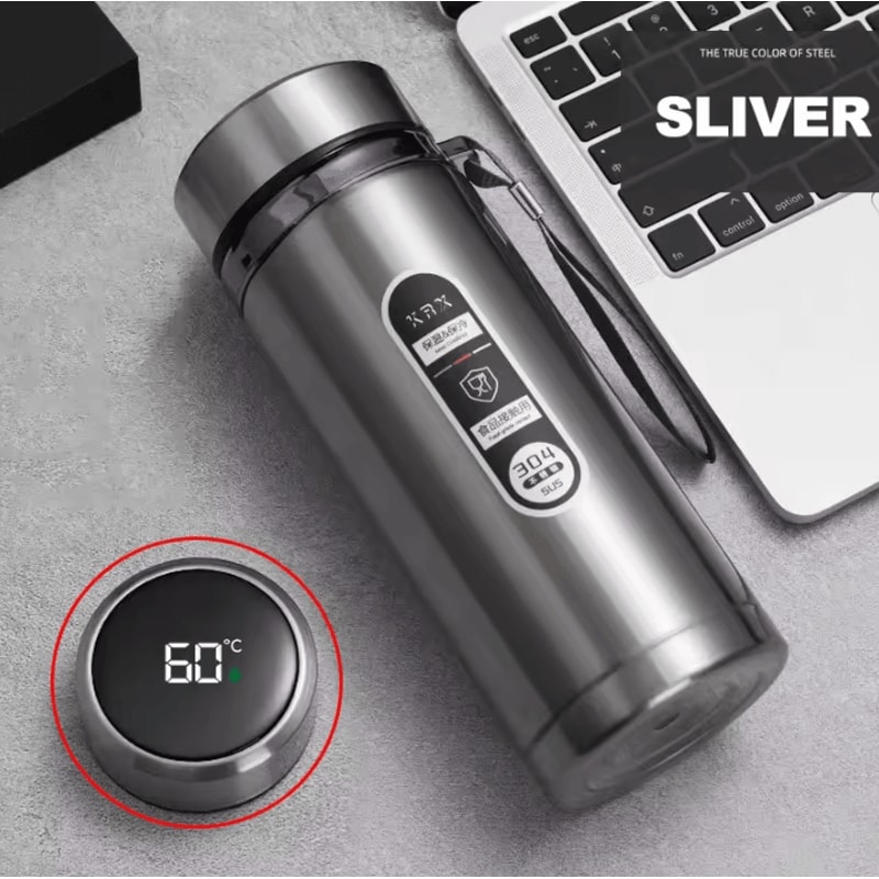 Smart LED Temperature Thermos Bottle Stainless Steel Vacuum Flask For Hot Cold Drinks 9