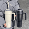 38oz Stainless Steel Insulated Tumbler With Handle Straw Large Capacity Vacuum Travel Cup 3