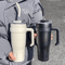 38oz Stainless Steel Insulated Tumbler With Handle Straw Large Capacity Vacuum Travel Cup 3