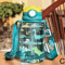 650ml Cute Kids Water Bottle With Straw BPAFree Leakproof School Outdoor Drink Bottle 7