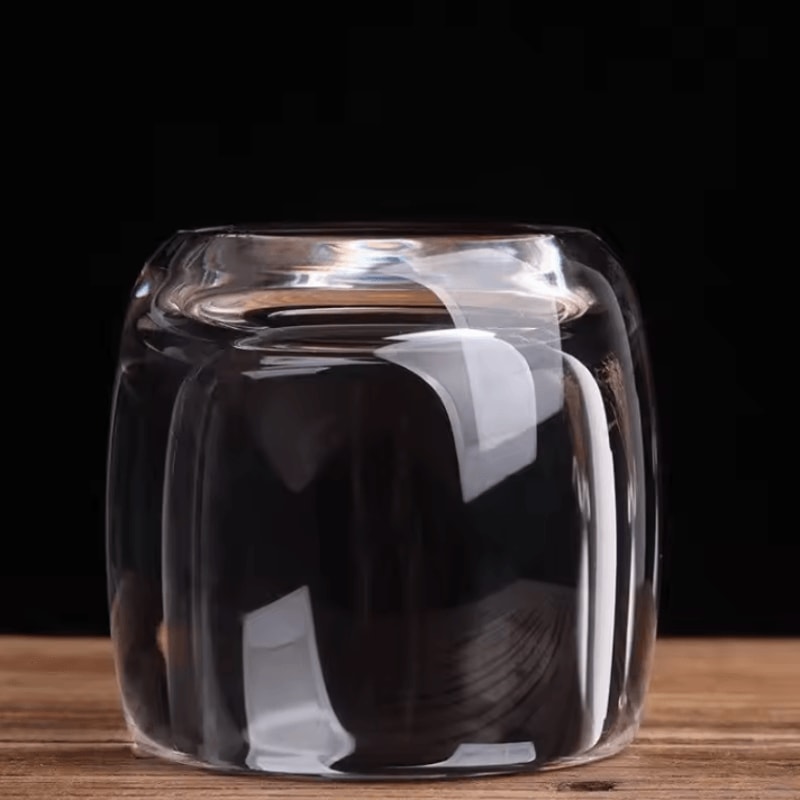 Elegant 80ml Crystal Glass Tea Cup Thickened Transparent Master Tasting Cup For Tea Wine 2