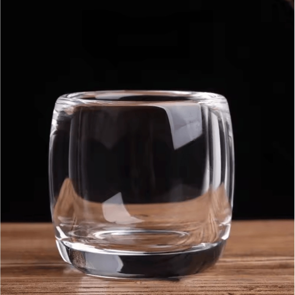 Elegant 80ml Crystal Glass Tea Cup Thickened Transparent Master Tasting Cup For Tea Wine 4
