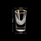 6Piece Gold Foil GiltEdged Wine Cups Elegant Mini Glass Shot Set For Baijiu Spirits 3