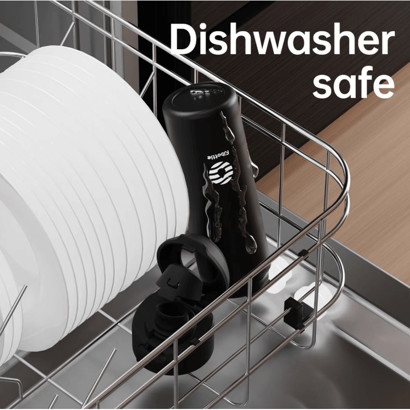 FJ Magnetic Thermos Water Bottle With Phone Holder Stainless Steel Insulated Sports Flask 4