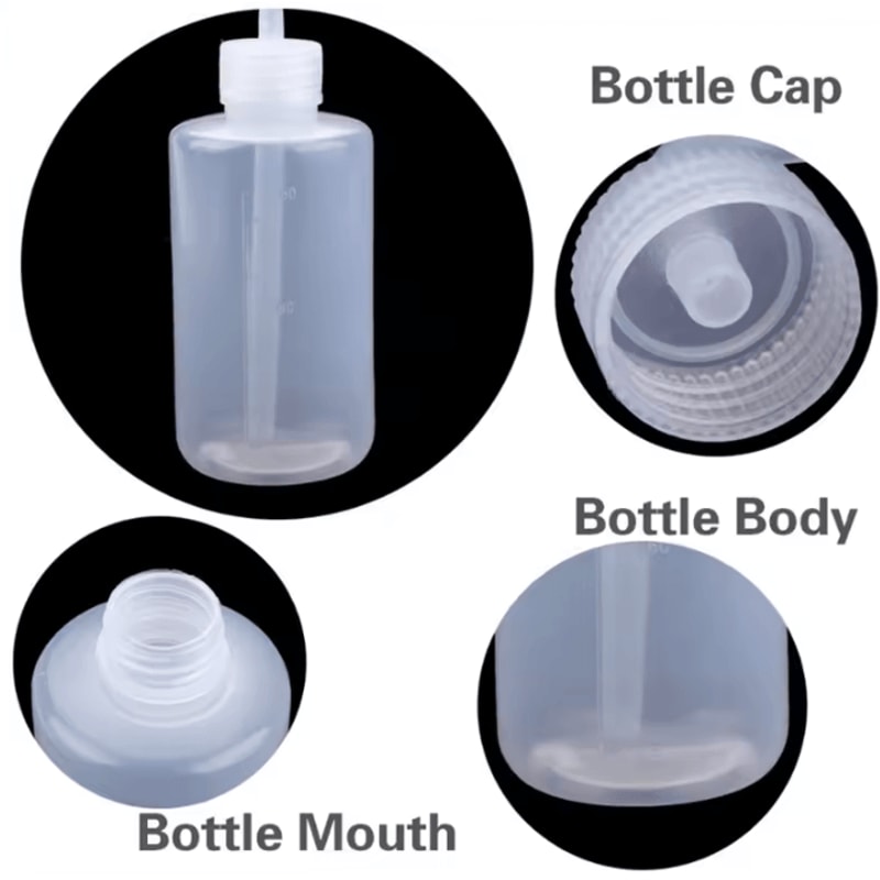 Professional Tattoo Squeeze Wash Bottle Green Soap Diffuser 250ml 500ml 1000ml 1