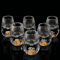 Luxury Gold Foil Crystal Shot Glass Set 15ml Mini Whiskey Baijiu Tasting Cups 126pcs 0