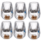 Luxury Gold Foil Crystal Shot Glass Set 15ml Mini Whiskey Baijiu Tasting Cups 126pcs 8