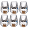 Luxury Gold Foil Crystal Shot Glass Set 15ml Mini Whiskey Baijiu Tasting Cups 126pcs 8