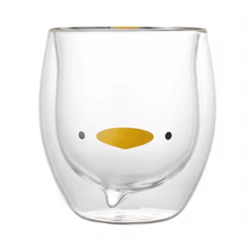 Cute Animal Double Wall Glass Mug Insulated Bear Cat Dog Coffee Cup 250300ml 5
