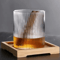 Japanese Striped Glass Coffee Cup 300ml Transparent Bubble Tea Whiskey Tumbler 3