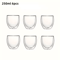 Double Wall Insulated Glass Espresso Cups Set 80ml 250ml 450ml Clear Thermal Coffee Tea Glasses 6