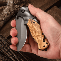 multifunction folding pocket knife – high-strength stainless steel camping & portable fruit knife