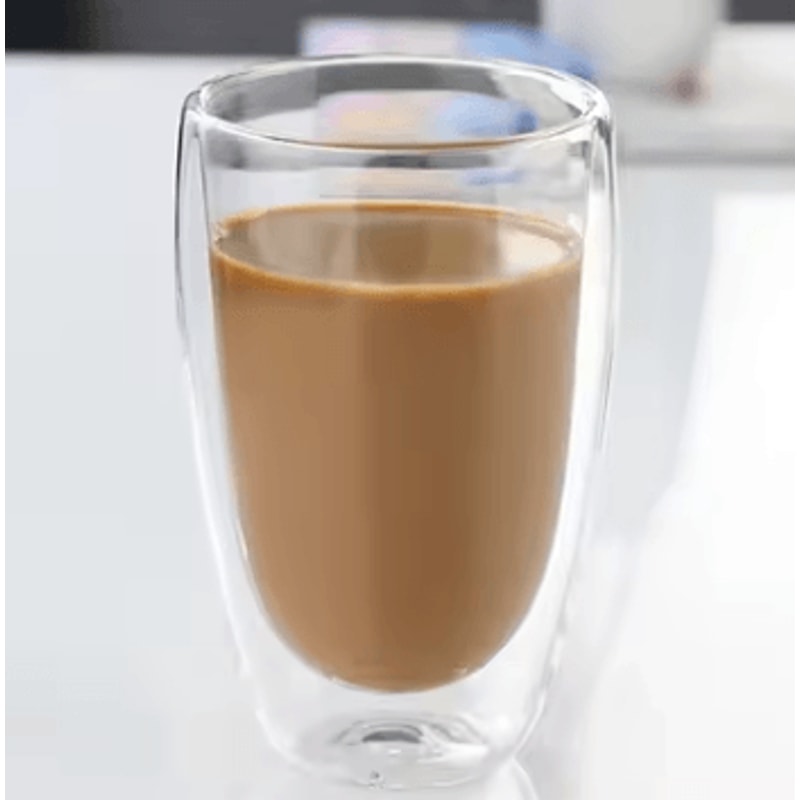 Double Wall Glass Cup Set Insulated Espresso Coffee Mugs HeatResistant Clear Drinkware 9