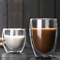 Double Wall Glass Cup Set Insulated Espresso Coffee Mugs HeatResistant Clear Drinkware 3