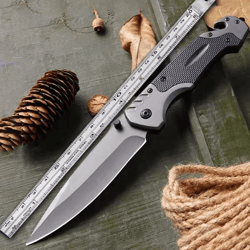 multifunctional folding camping pocket knife – compact outdoor survival & tactical utility tool
