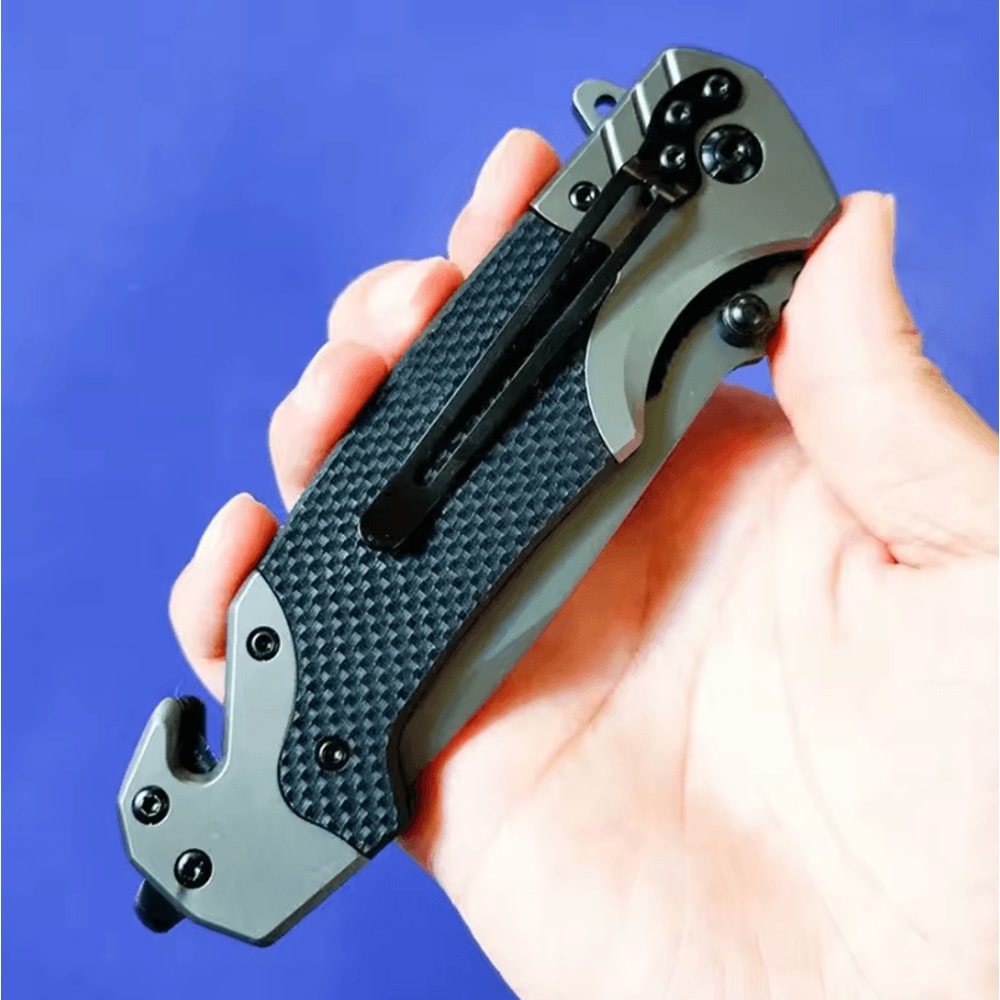 Multifunctional Folding Camping Pocket Knife Compact Outdoor Survival Tactical Utility Tool 4