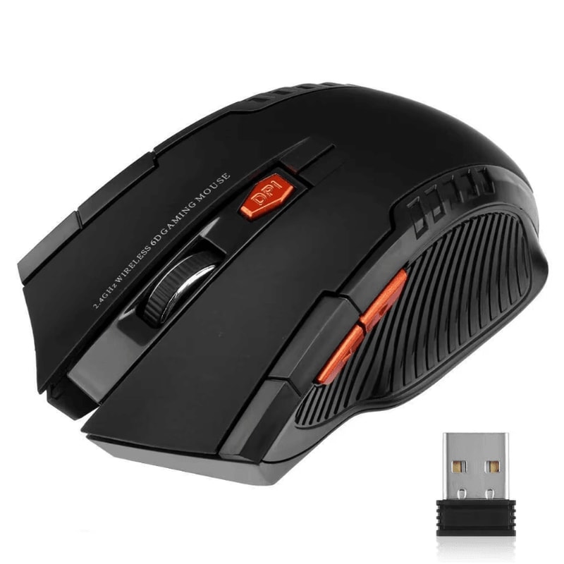 24G Wireless Gaming Mouse 1600 DPI Optical 6Button USB Receiver Mouse For PC Laptop 3