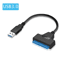 SATA To USB 30 Adapter Cable 6Gbps External SSDHDD Converter For 25 Inch Drives 7