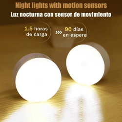 mini led touch sensor night light – usb rechargeable magnetic wall lamp with dimming control