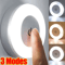 Mini LED Touch Sensor Night Light USB Rechargeable Magnetic Wall Lamp With Dimming Control 5