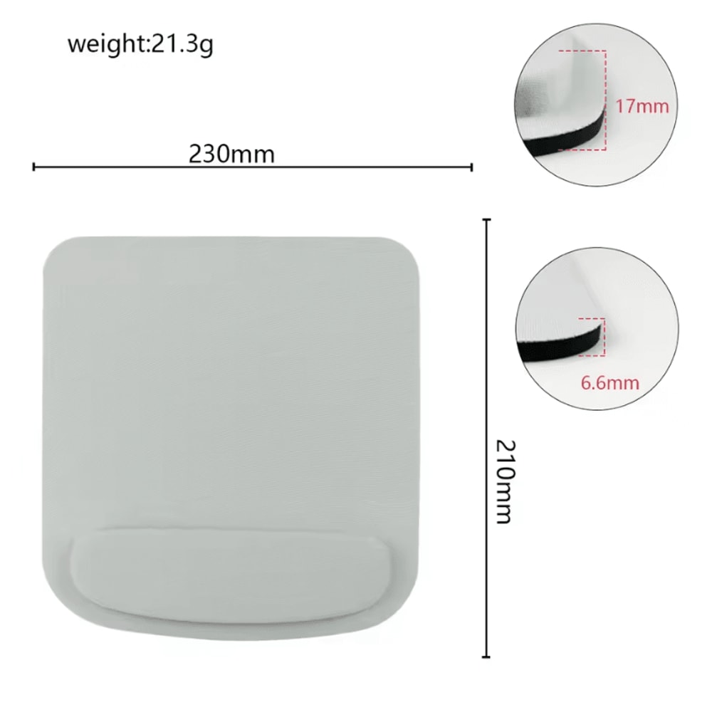 Ergonomic EVA Mouse Pad With Wrist Rest AntiSlip Comfort Mousepad For Office Gaming 6