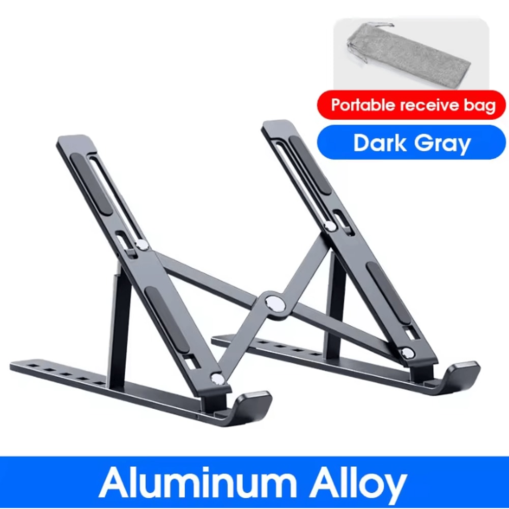 Adjustable Aluminum Laptop Stand Foldable Ergonomic Cooling Stand For MacBook Notebook 7