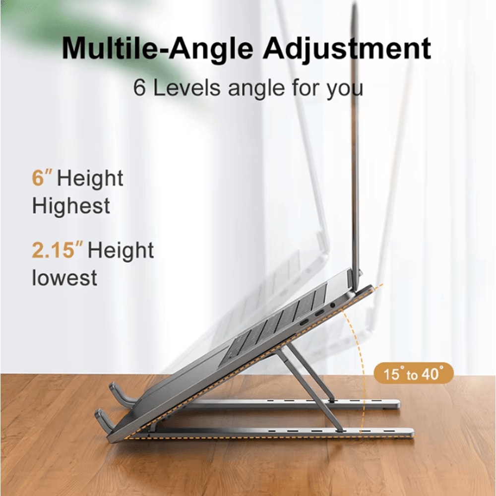 Adjustable Aluminum Laptop Stand Foldable Ergonomic Cooling Stand For Notebook MacBook 2