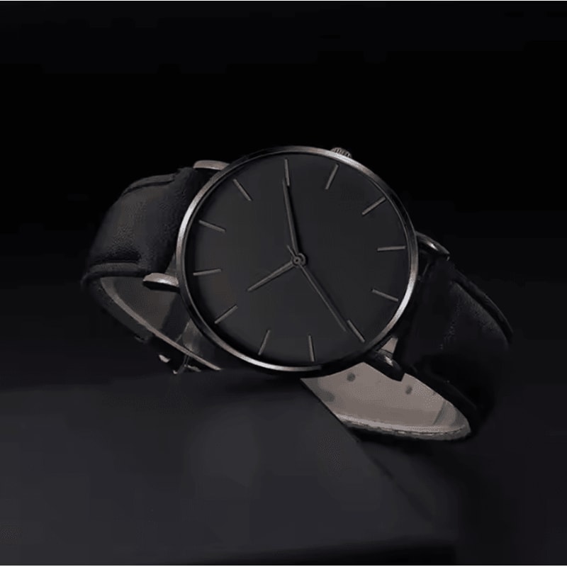 5PCS Set Fashion Mens Sports Watches Man Business Quartz Wristwatch Luxury Leather Bracelet Men Cas 1