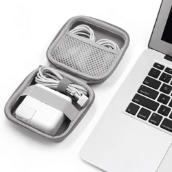 portable gadget organizer case – multifunctional earphone & cable storage bag for travel