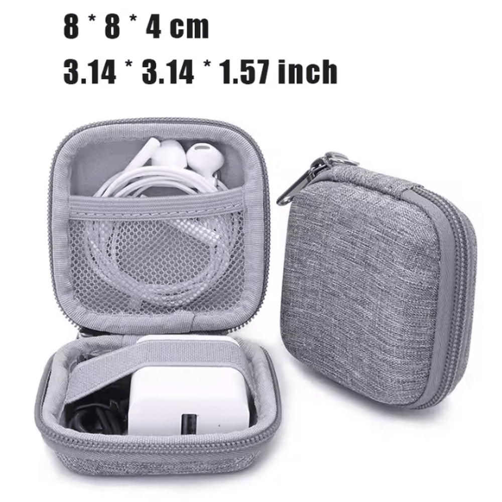 Portable Gadget Organizer Case Multifunctional Earphone Cable Storage Bag For Travel 5