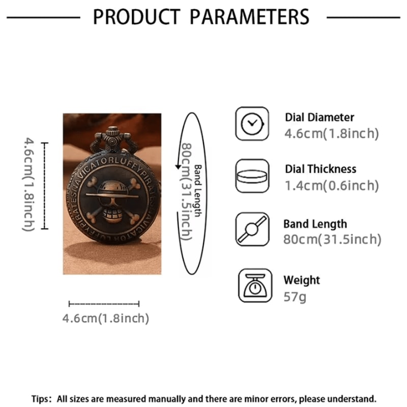 Retro Pirate Pocket Watch Necklace Double Knife Quartz Vintage Pendant Watch For Men 5