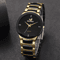 Mens Black Steel Business Watch Analog Quartz Dress Wristwatch 3