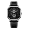 Mens Square Big Dial Watch PU Leather Strap Quartz Casual Sports Wristwatch 9