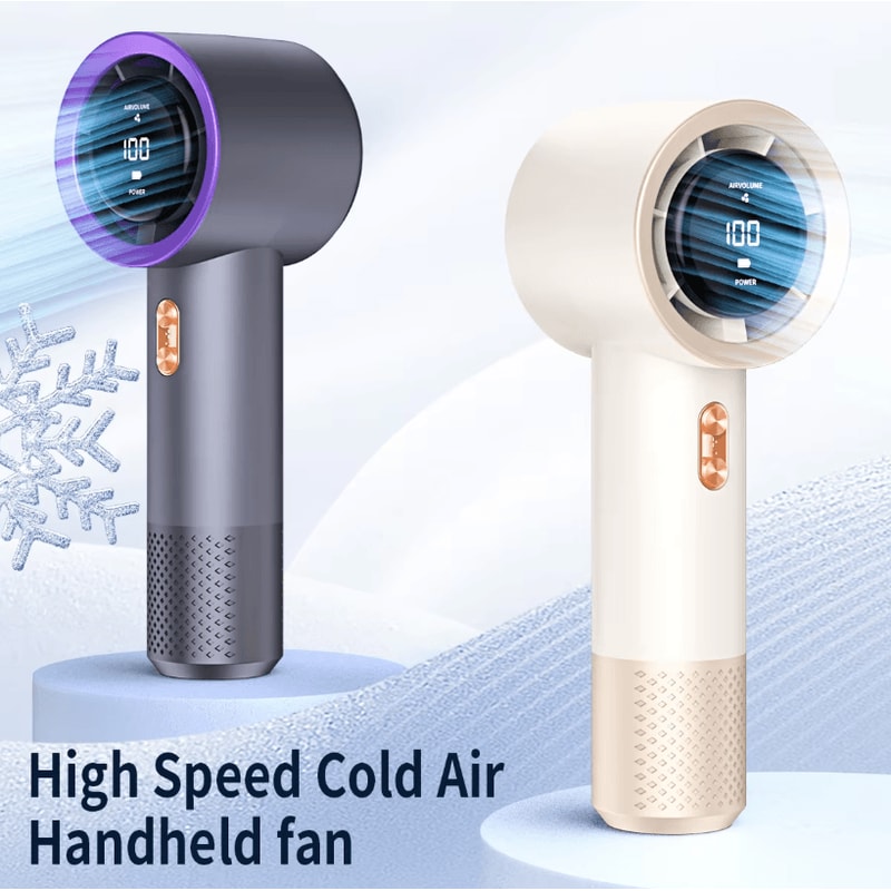 High Speed Portable Mini Fan Air Cooler 199 Level Adjustable Handheld Cooling Fan 0