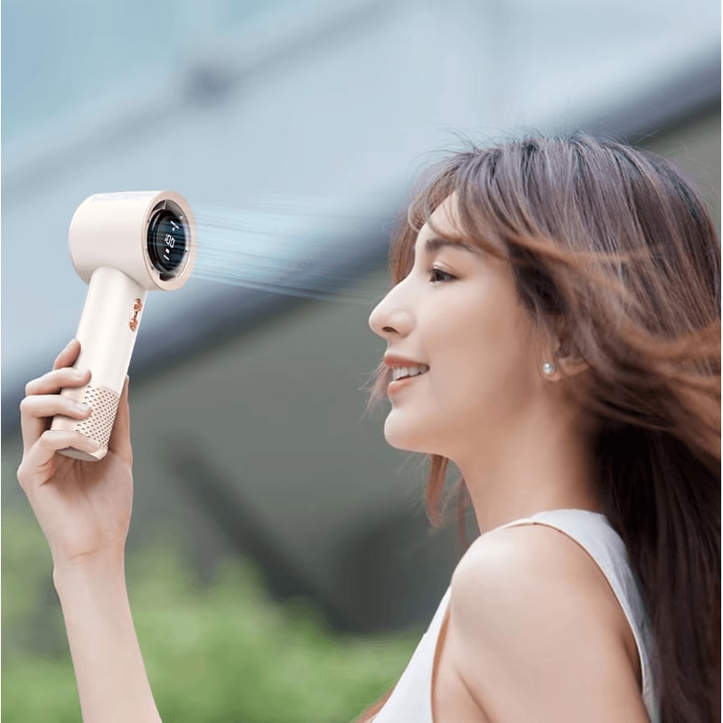 High Speed Portable Mini Fan Air Cooler 199 Level Adjustable Handheld Cooling Fan 3