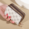 Vintage Zipper Card Holder Wallet For Women Faux Leather Multi Card Slot Coin Purse 5