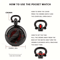 Gothic Raven Pocket Watch Necklace Quartz Vintage Black Alloy Pendant Watch 4