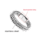 Stainless Steel Braided Bracelet Double Row Fish Scale Magnetic Buckle Mens Jewelry 4