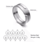 Simple Stainless Steel Couple Rings Matching Minimalist Engagement Anniversary Band Set 5