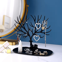 jewelry organizer stand tree with tray multi storage holder for earrings necklaces rings