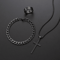 Mens Stainless Steel Cross Jewelry Set Necklace Bracelet Ring Hip Hop Accessories 3