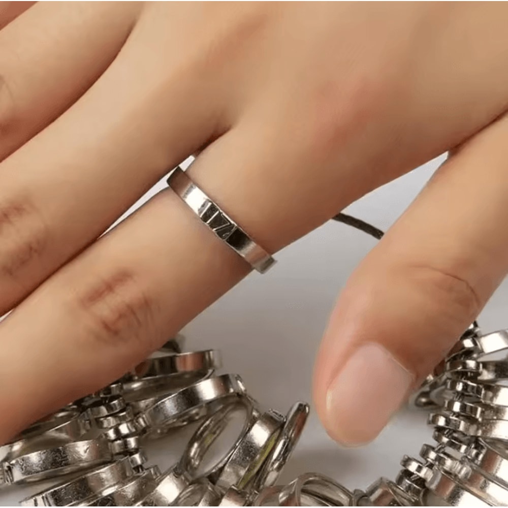 Metal Ring Sizer Measuring Tool Set Gauge Mandrel Stick Finger Tool Jewelry Making Equipments Acces 3