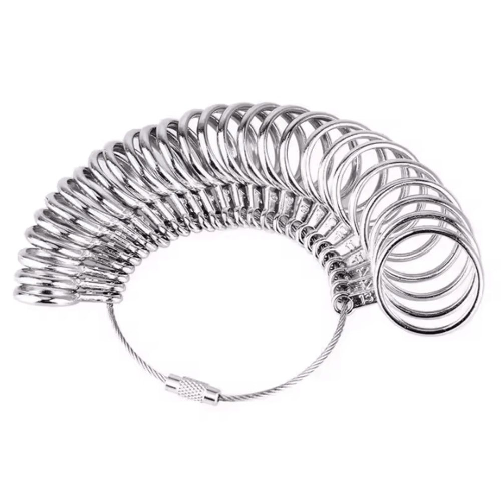 Metal Ring Sizer Measuring Tool Set Gauge Mandrel Stick Finger Tool Jewelry Making Equipments Acces 4