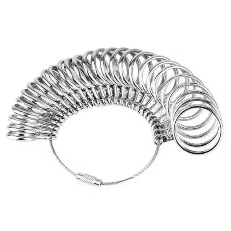 Metal Ring Sizer Measuring Tool Set Gauge Mandrel Stick Finger Tool Jewelry Making Equipments Acces 4