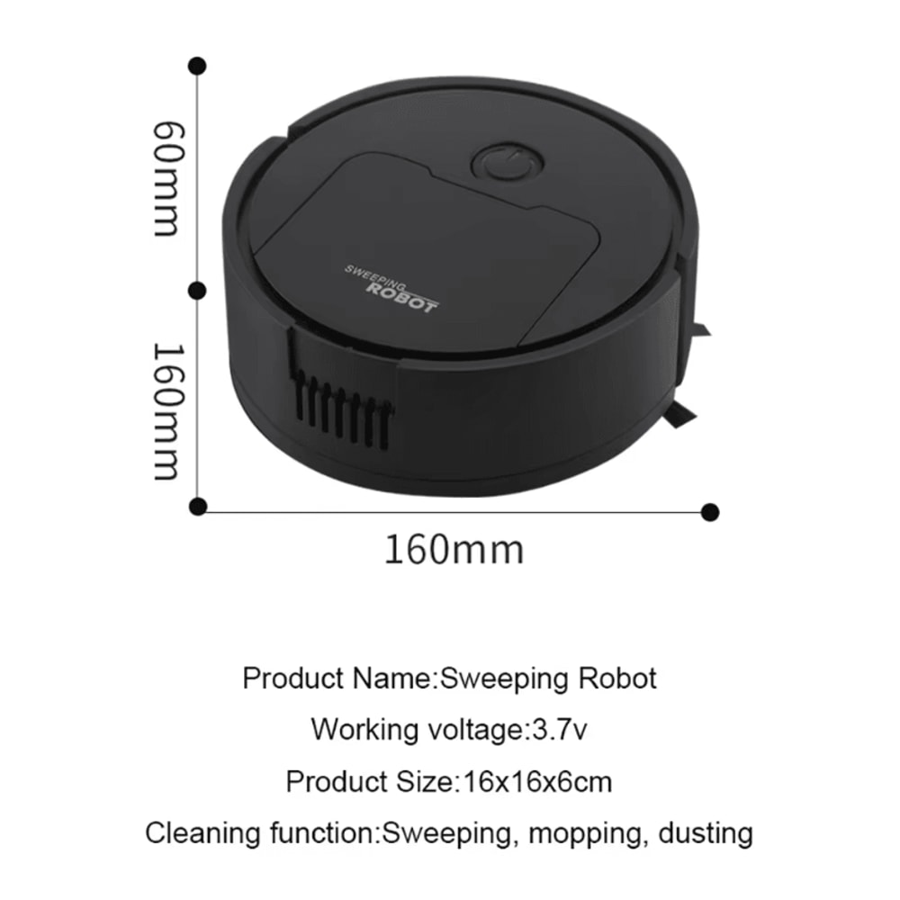3 In 1 Automatic Robot Vacuum Cleaner Sweeping Mopping Suction Smart Floor Cleaner 5