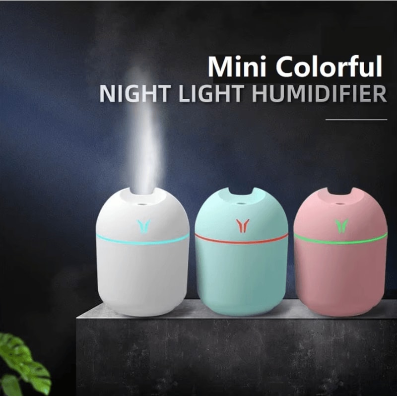250ML USB Mini Air Humidifier Aroma Diffuser Ultrasonic Cool Mist With LED Night Light 0